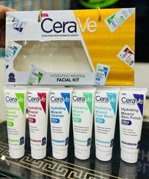 CeraVe Hydrating Mineral Facial Kit – 6-Piece Skincare Set