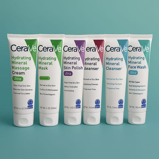CeraVe Hydrating Mineral Facial Kit – 6-Piece Skincare Set